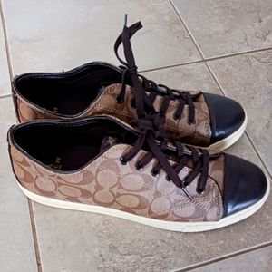 Brown Coach sneakers size 11